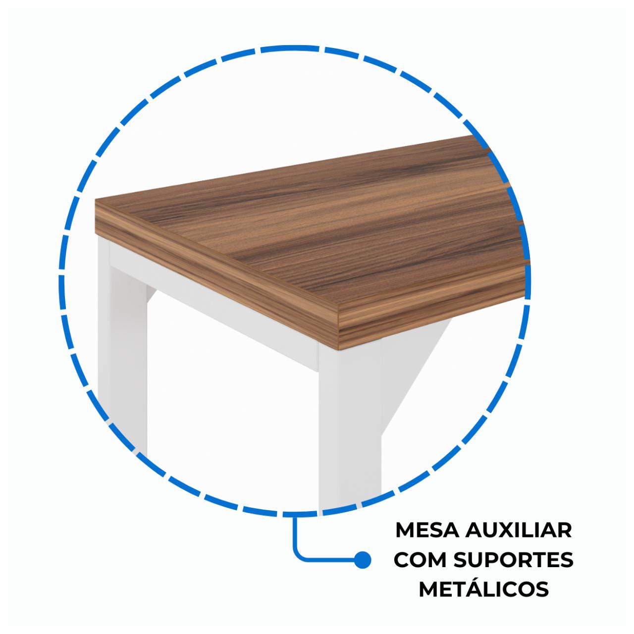 Mesa Em L P Quadro Mesa M Mesa Auxiliar C Gavetas