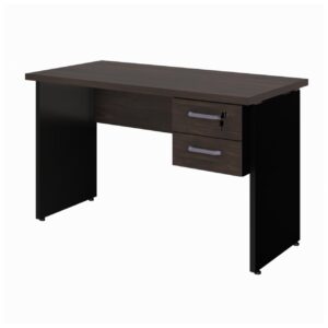 Mesa Escritório 1,20x0,60m - C/ 02 Gavetas MARSALA / PRETO - 23471