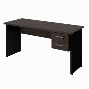 Mesa Escritório 1,50x0,60m - C/ 02 Gavetas MARSALA / PRETO - 23473