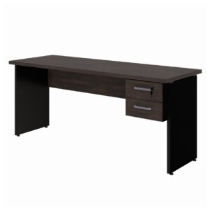 Mesa Escritório 1,70x0,60m - C/ 02 Gavetas MARSALA / PRETO - 23475