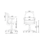 Cadeira Escritório Cadeira Executiva BACK SYSTEM OPERATIVA c/ Braços Reguláveis - CORINO PRETO - PLAXMETAL - 32987