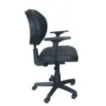 Cadeira Escritório Cadeira Executiva BACK SYSTEM OPERATIVA c/ Braços Reguláveis - CORINO PRETO - PLAXMETAL - 32987