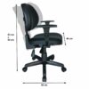 Cadeira Executiva Back System Lisa c/ Braços reguláveis - Cor Preta - MARTIFLEX - 31006