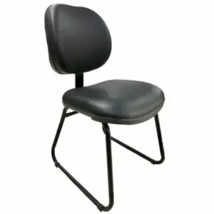 Cadeira Executiva LISA Base Trapézio Cor Preta - Pollo Móveis - 31030