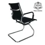 Cadeira Interlocutor Esteirinha CHARLES EAMES OR-3301 - Cor Preta 30401