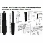 Cadeira Escritório Cadeira Executiva BACK SYSTEM OPERATIVA c/ Braços Reguláveis - CORINO PRETO - PLAXMETAL - 32987