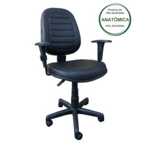 Cadeira Executiva ALTA Costurada Giratória c/ Braços Reguláveis - MARTIFLEX - 32988