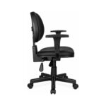Cadeira Ergonômica Back System NR 17 em vista lateral, com braços reguláveis e três comandos