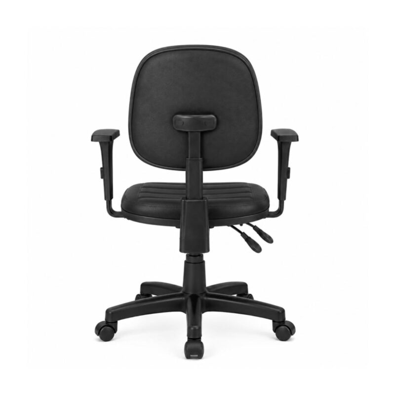 Cadeira Ergonômica Back System NR 17 Gomada em vista frontal, com braços reguláveis e rodízios