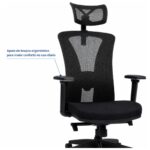 Imagem técnica do mecanismo sincronizado e da estrutura inferior da cadeira BlumeOffice BLM-0241.