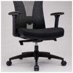 Macro comercial do apoio de cabeça 2D da cadeira Presidente BlumeOffice BLM-0241.