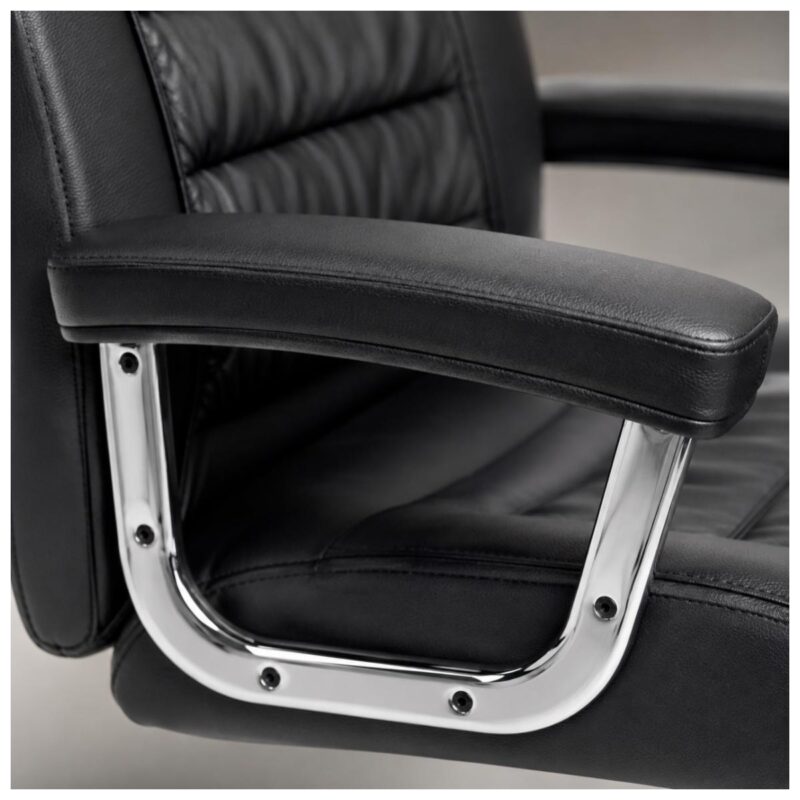 Detalhe comercial do assento Pillow Top da Cadeira Presidente Luxo com 42 molas ensacadas individuais.