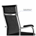 Cadeira de Escritório Cadeira para Escritório Ergonômica com Encosto Telado e Apoio Cervical