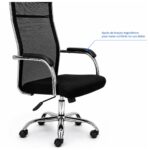 Cadeira de Escritório Cadeira para Escritório Ergonômica com Encosto Telado e Apoio Cervical