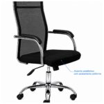 Cadeira de Escritório Cadeira para Escritório Ergonômica com Encosto Telado e Apoio Cervical