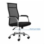 Cadeira de Escritório Cadeira para Escritório Ergonômica com Encosto Telado e Apoio Cervical