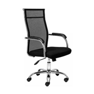 Cadeira para Escritório Ergonômica com Encosto Telado e Apoio Cervical