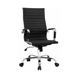 Poltrona de Escritório Presidente Esteirinha Charles Eames - Cor Preta - 32997