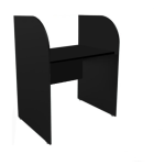 Móveis para Escritório Baia INICIAL para Atendimento 1,20x0,80x0,60m PRETA/PRETA - 24015