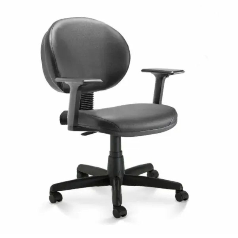 Cadeira Escritório Cadeira de Escritório Executiva PLUS LISA c/ Braços Reguláveis - Corino Cor Preto - PLAXMETAL - 32970 Cadeira Escritório Cadeira de Escritório Executiva PLUS LISA c/ Braços Reguláveis - Corino Cor Preto - PLAXMETAL - 32970
