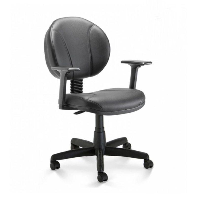 Cadeira Escritório Cadeira de Escritório Executiva PLUS COSTURADA c/ Braços Reguláveis - PLAXMETAL - 32980