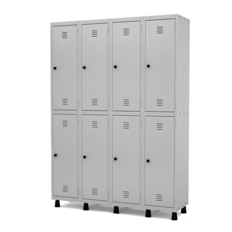 Roupeiro de Aço c/ 08 PORTAS GRANDES - 1,93x1,38x0,40m - CZ/CZ - PANDIN - 10004 Roupeiro de Aço c/ 08 PORTAS GRANDES - 1,93x1,38x0,40m - CZ/CZ - PANDIN - 10004