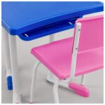 Conjunto Escolar Hexagonal com 6 Mesas e Cadeiras Baby