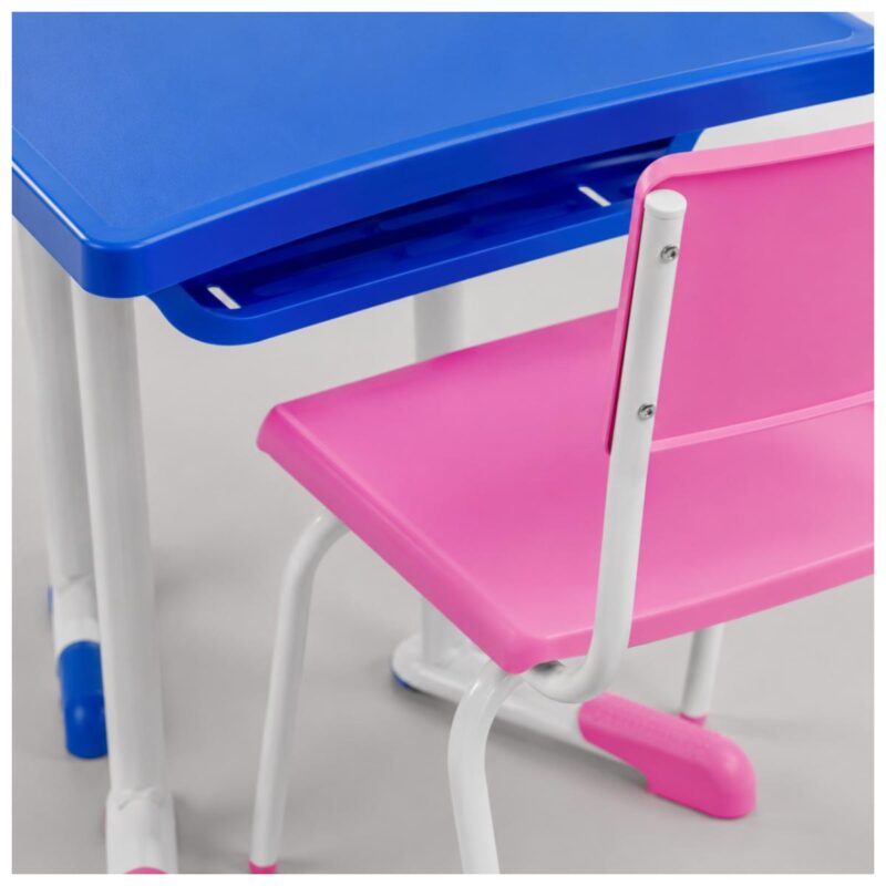 Conjunto Escolar Hexagonal com 6 Mesas e Cadeiras Baby