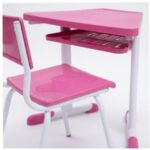 Conjunto Escolar Hexagonal com 6 Mesas e Cadeiras Baby