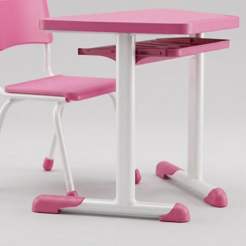 Conjunto Escolar Hexagonal com 6 Mesas e Cadeiras Baby
