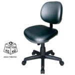 Cadeira Executiva LISA Giratória SEM BRAÇOS - Pollo Móveis - Cor Preta - 31000