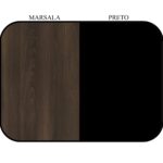 Aparador de Madeira 1,20x0,80x0,35cm - MARSALA/PRETO - 21437