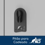 Armário Roupeiro de Aço c/ 04 Portas Pequenas - 1,76x0,32x0,35m - CZ/CZ - W3 - 10016