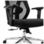 Macro comercial do apoio de cabeça 2D da cadeira Presidente Ergonômica Makkon MK-4010.