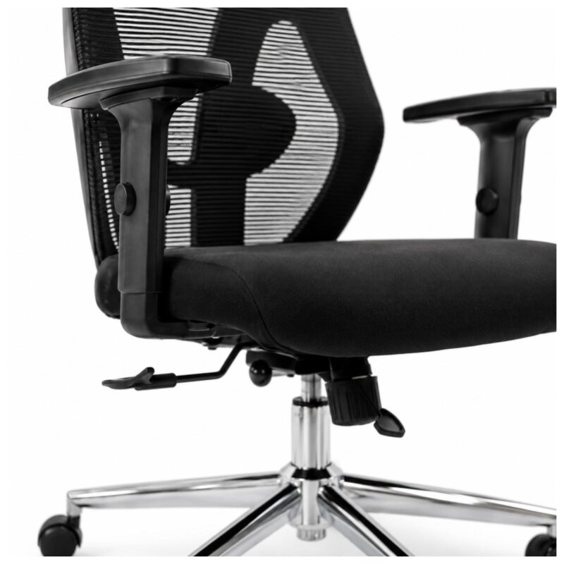 Macro comercial do apoio de cabeça 2D da cadeira Presidente Ergonômica Makkon MK-4010.
