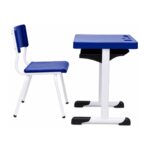 Conjunto Escolar Azul com Mesa e Cadeira 06 a 10 Anos