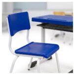 Conjunto Escolar Azul com Mesa e Cadeira 06 a 10 Anos