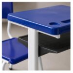 Conjunto Escolar Azul com Mesa e Cadeira 06 a 10 Anos