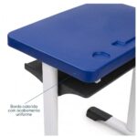Conjunto Escolar Azul com Mesa e Cadeira 06 a 10 Anos