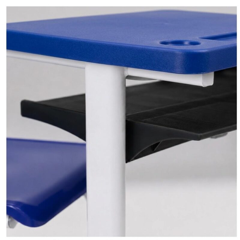 Conjunto Escolar Azul com Mesa e Cadeira 06 a 10 Anos