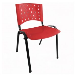 Cadeira Plástica 04 pés - Plástico Vermelho - REALPLAST - 31283