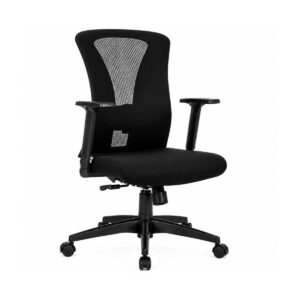 Cadeira Ergonômica para Escritório NR17 com Tela Mesh e Relax — Preta