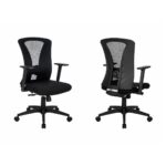 Cadeira de Escritório Cadeira Ergonômica para Escritório NR17 com Tela Mesh e Relax — Preta