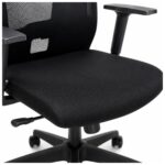 Cadeira de Escritório Cadeira Ergonômica para Escritório NR17 com Tela Mesh e Relax — Preta