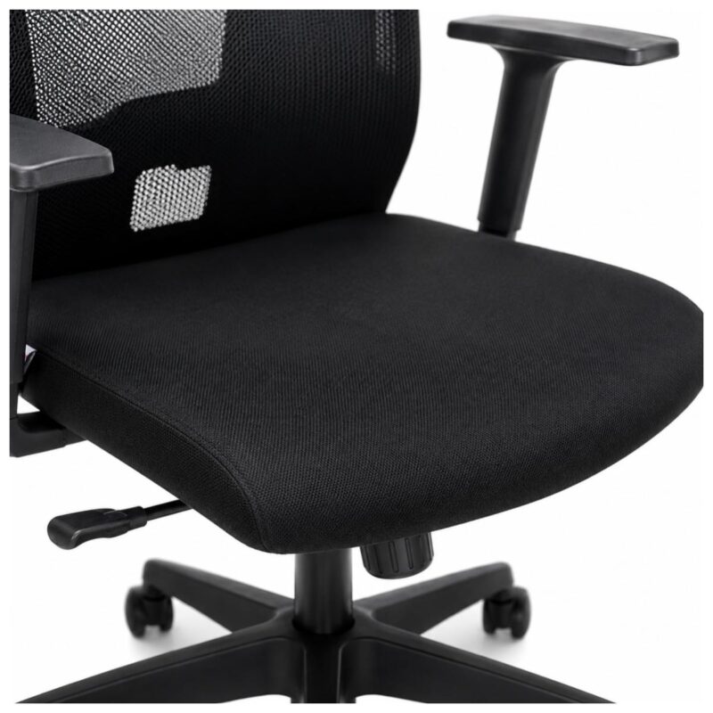 Cadeira de Escritório Cadeira Ergonômica para Escritório NR17 com Tela Mesh e Relax — Preta