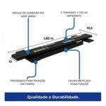 Móveis para Escritório Estação de Trabalho Dupla 1,50m Mesa de Escritório Tampo 40mm com Divisória - 63087