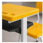 Conjunto Escolar Amarelo com Mesa e Cadeira 03 a 06 Anos