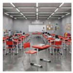 Conjunto Escolar Vermelho com Mesa e Cadeira 03 a 06 Anos