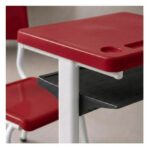 Conjunto Escolar Vermelho com Mesa e Cadeira 03 a 06 Anos