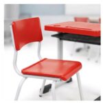 Conjunto Escolar Vermelho com Mesa e Cadeira 03 a 06 Anos